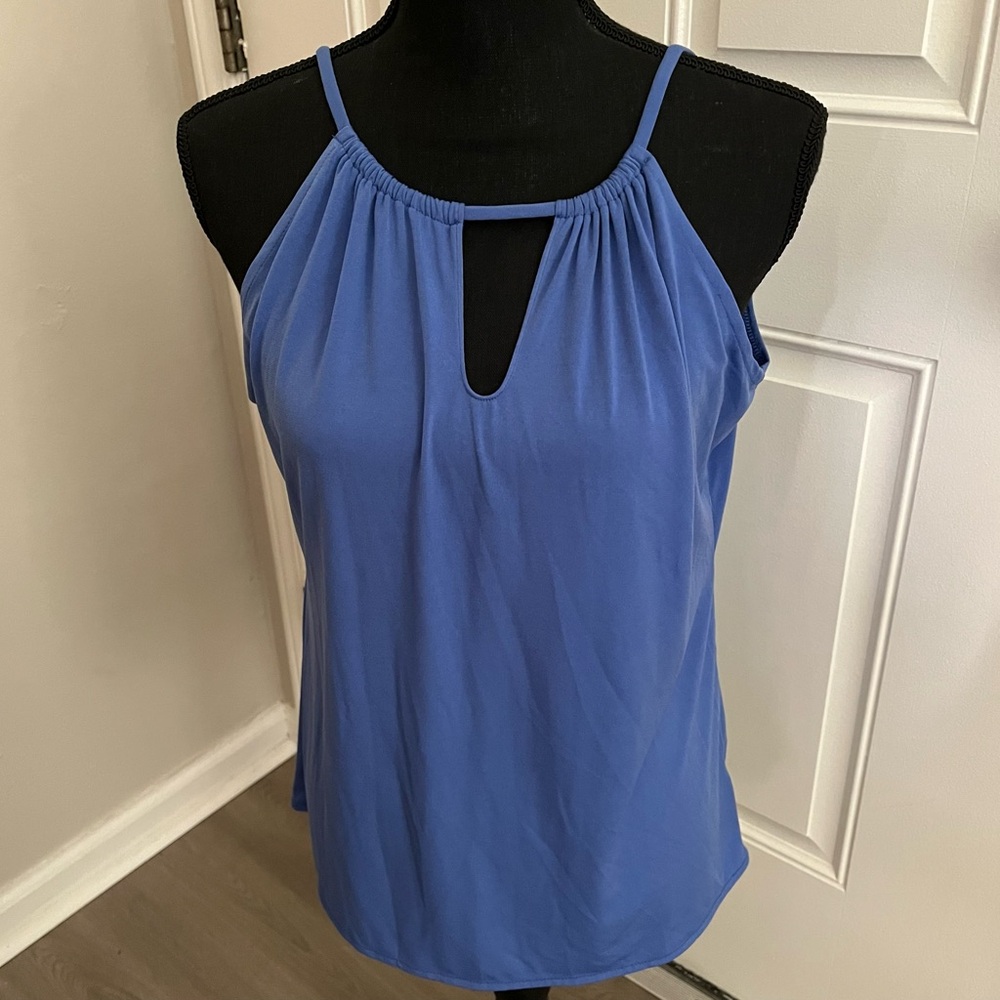 Banana Republic Blue Keyhole Tank Top